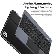 For iPad Pro 11 2024 DUX DUCIS MK Pro Series Floating Magnetic Keyboard Tablet Leather Case(Black)