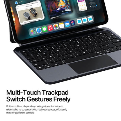 For iPad Pro 11 2024 DUX DUCIS MK Pro Series Floating Magnetic Keyboard Tablet Leather Case(Black) - free shipping - PMC Jewellery - Order now!