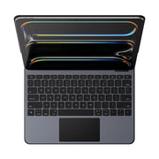 For iPad Pro 13 2024 DUX DUCIS MK Pro Series Floating Magnetic Keyboard Tablet Leather Case(Black)