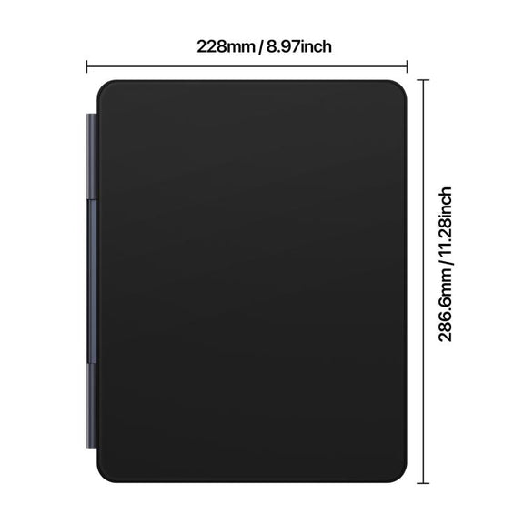 For iPad Pro 13 2024 DUX DUCIS MK Pro Series Floating Magnetic Keyboard Tablet Leather Case(Black)