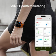 MOMAX SW1S 1.83 inch Screen IP68 Water-resistant Smart Sports Watch(Black)