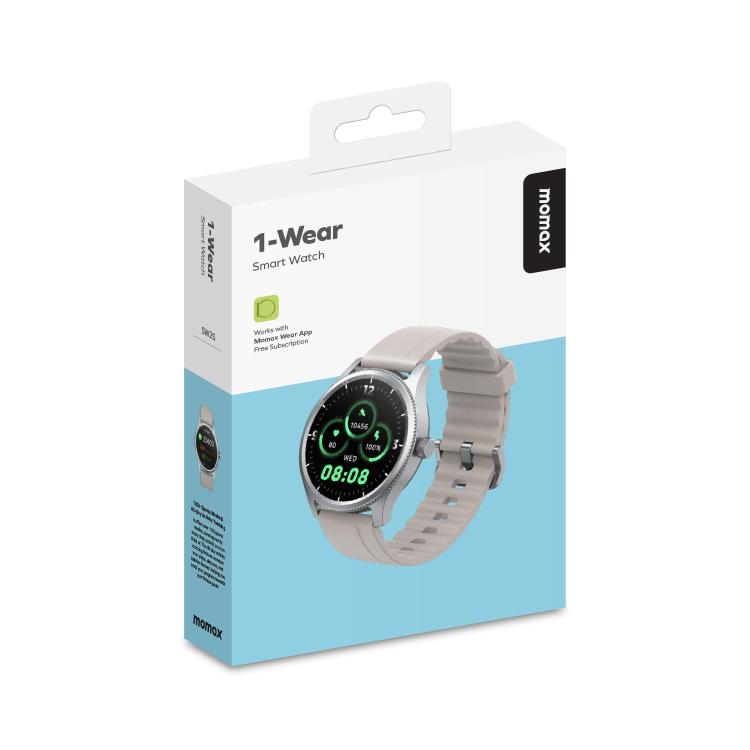 MOMAX SW2S 1.38 inch Screen IP68 Waterproof Smart Sports Watch(Grey) - free shipping - PMC TechLife - Order now!