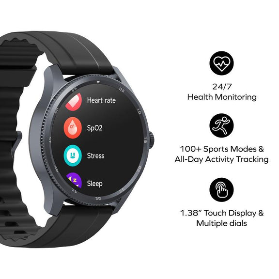 MOMAX SW2S 1.38 inch Screen IP68 Water-resistant Smart Sports Watch(Grey)