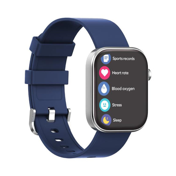 MOMAX SW3S 1.99 inch Screen 3ATM Water-resistant Smart Sports Watch(Blue)