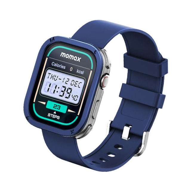 MOMAX SW3S 1.99 inch Screen 3ATM Water-resistant Smart Sports Watch(Blue)