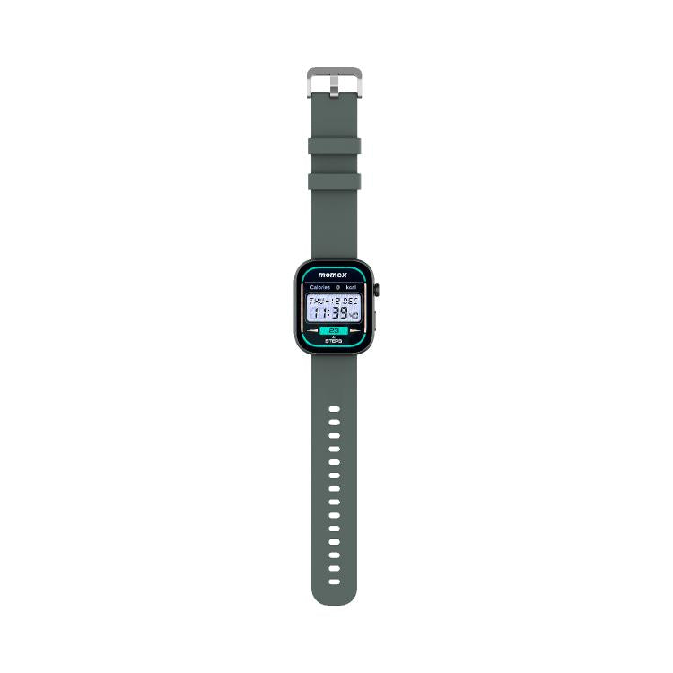 MOMAX SW3S 1.99 inch Screen 3ATM Water-resistant Smart Sports Watch(Green)