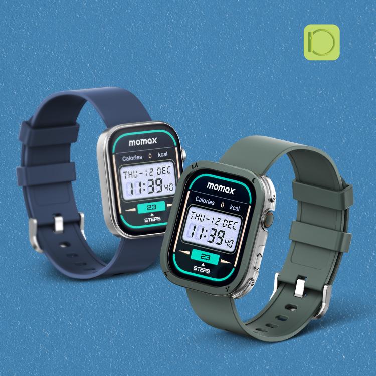 MOMAX SW3S 1.99 inch Screen 3ATM Water-resistant Smart Sports Watch(Green)