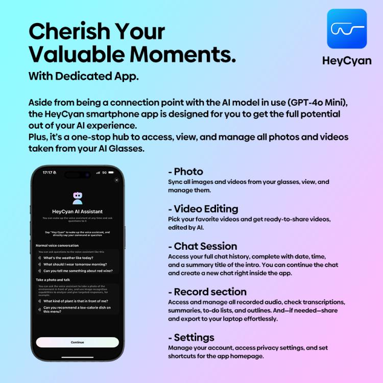 Zeblaze Eyewear AI Shooting Glasses Open-ear Audio AI Assistance(Transparent Lenses) - free shipping - PMC TechLife - Order now!