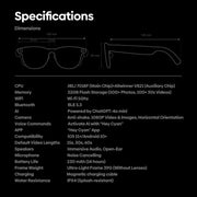 Zeblaze Eyewear AI Shooting Glasses Open-ear Audio AI Assistance(Sunglasses Lenses)