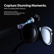 Zeblaze Eyewear AI Shooting Glasses Open-ear Audio AI Assistance(Transparent Lenses)