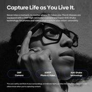 Zeblaze Eyewear AI Shooting Glasses Open-ear Audio AI Assistance(Sunglasses Lenses)