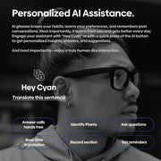 Zeblaze Eyewear AI Shooting Glasses Open-ear Audio AI Assistance(Transparent Lenses)