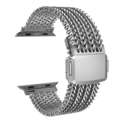 For Apple Watch 46mm / 49mm / 45mm / 44mm Mesh Magnetic Stainless Steel Watch Band(Grey)