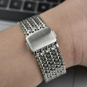 For Apple Watch 46mm / 49mm / 45mm / 44mm Mesh Magnetic Stainless Steel Watch Band(Starlight)