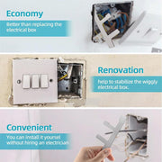 10pcs/Pack Switch Box Bracket Electrical Box F Clamp Loose Power Socket Repairer