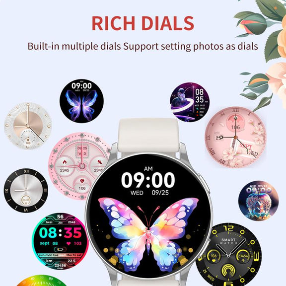CY29 1.32 inch AMOLED Screen Female Smart Watch Supports COFIT APP(Gold Pink)