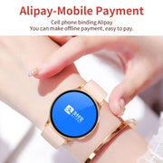 CY29 1.32 inch AMOLED Screen Female Smart Watch Supports COFIT APP(Gold Pink)