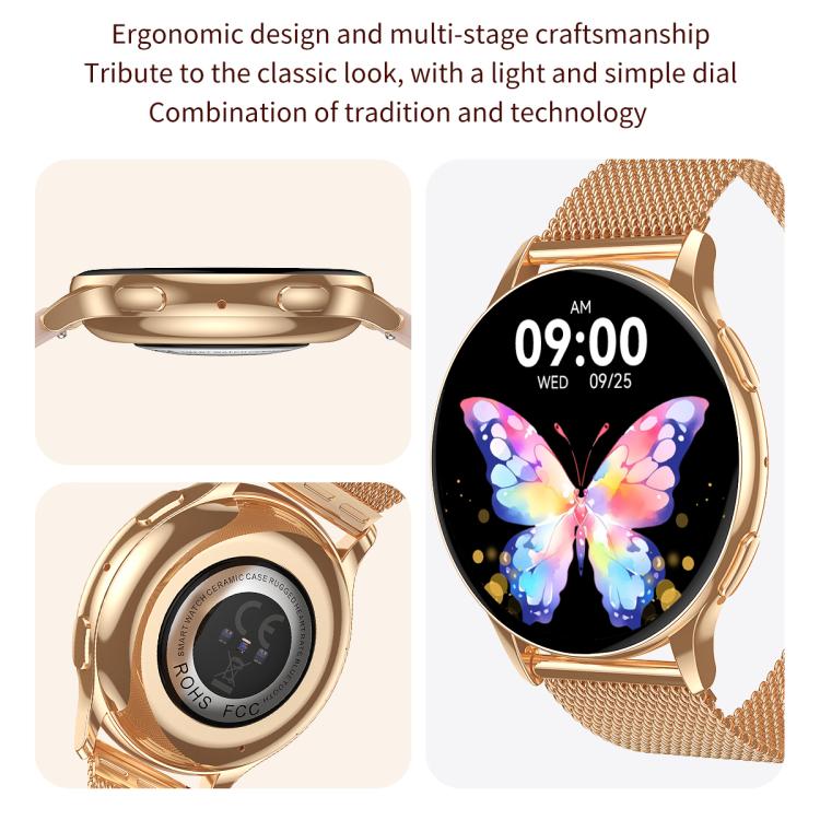 CY29 1.32 inch AMOLED Screen Female Smart Watch Supports COFIT APP(Silver)