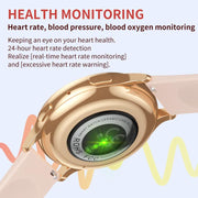 CY29 1.32 inch AMOLED Screen Female Smart Watch Supports COFIT APP(Gold Pink)