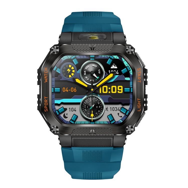 HT34 1.75 inch IPS Screen 3ATM Outdoor Sports BT Smart Watch(Blue)