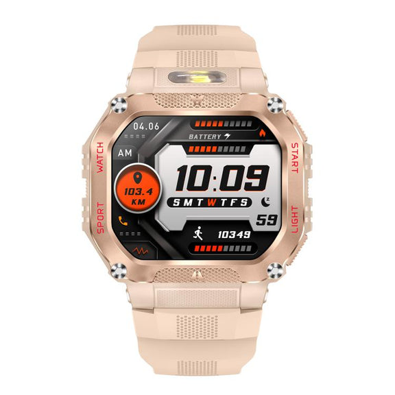 HT34 1.75 inch IPS Screen 3ATM Outdoor Sports BT Smart Watch(Pink)