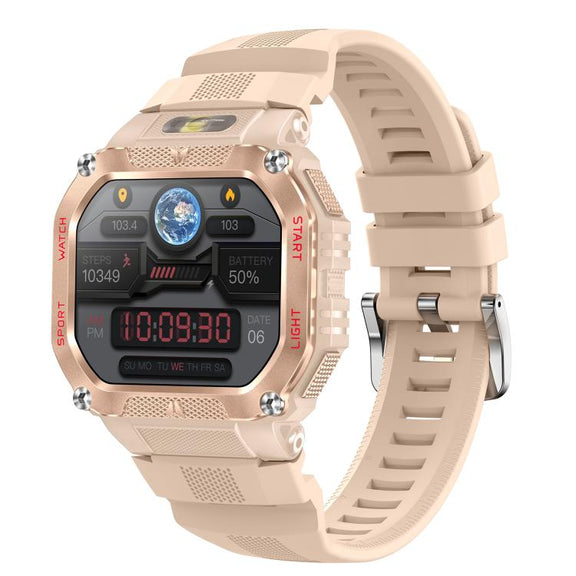 HT34 1.75 inch IPS Screen 3ATM Outdoor Sports BT Smart Watch(Pink)