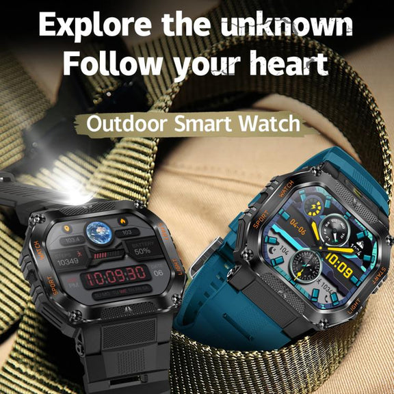 HT34 1.75 inch IPS Screen 3ATM Outdoor Sports BT Smart Watch(Black)