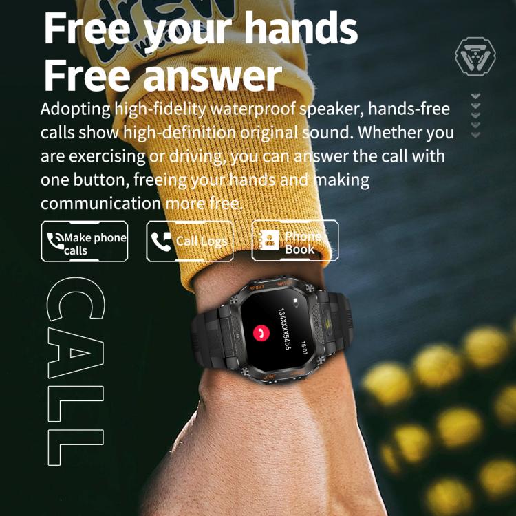 HT34 1.75 inch IPS Screen 3ATM Outdoor Sports BT Smart Watch(Camouflage) - Smart Watches by PMC TechLife | Online Shopping South Africa | PMC TechLife | Buy Now Pay Later Mobicred