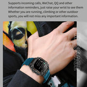 HT34 1.75 inch IPS Screen 3ATM Outdoor Sports BT Smart Watch(Blue)