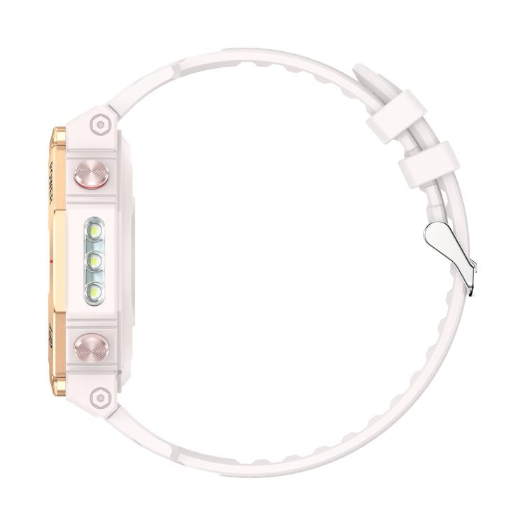 KC91 1.39 inch IPS Screen 3ATM Outdoor GPS Smart Watch with Flashlight(Pink) - Smart Watches by PMC TechLife | Online Shopping South Africa | PMC TechLife | Buy Now Pay Later Mobicred