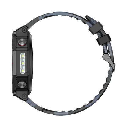 KC91 1.39 inch IPS Screen 3ATM Outdoor GPS Smart Watch with Flashlight(Camouflage) - Smart Watches by PMC Jewellery | Online Shopping South Africa | PMC Jewellery | Buy Now Pay Later Mobicred