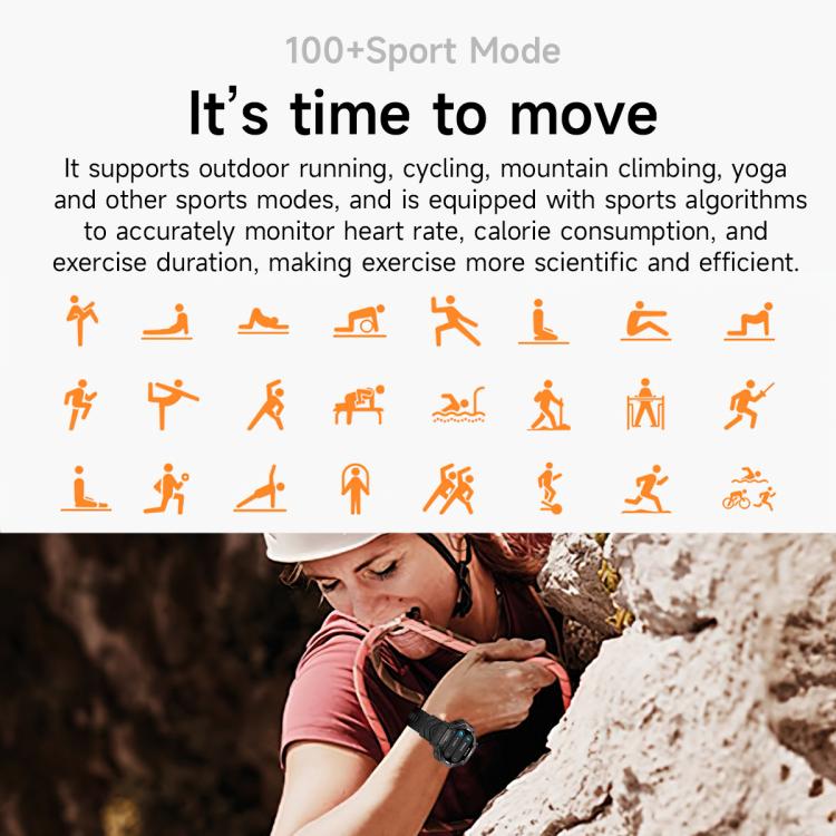 KC91 1.39 inch IPS Screen 3ATM Outdoor GPS Smart Watch with Flashlight(Pink) - Smart Watches by PMC TechLife | Online Shopping South Africa | PMC TechLife | Buy Now Pay Later Mobicred