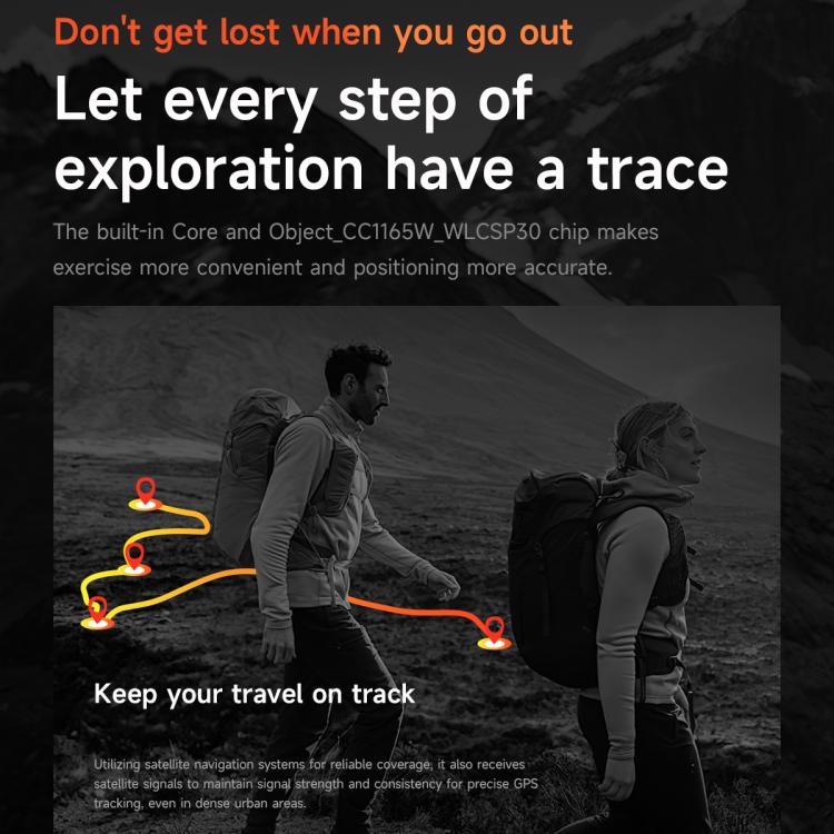 KC91 1.39 inch IPS Screen 3ATM Outdoor GPS Smart Watch with Flashlight(Pink) - Smart Watches by PMC TechLife | Online Shopping South Africa | PMC TechLife | Buy Now Pay Later Mobicred