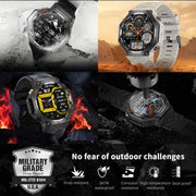 KC91 1.39 inch IPS Screen 3ATM Outdoor GPS Smart Watch with Flashlight(Camouflage)