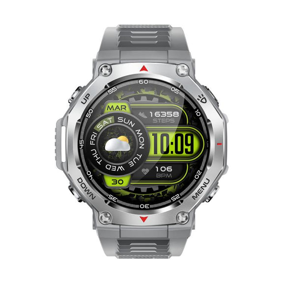 KT85 1.43 inch Screen 5ATM Outdoor Sports Smart Watch with Strong Flashlight(Grey)