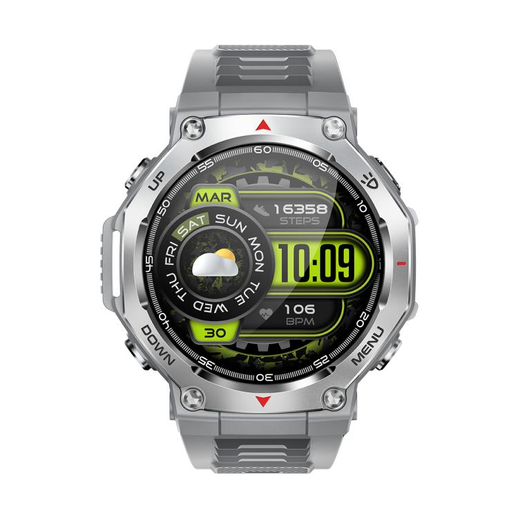 KT85 1.43 inch Screen 5ATM Outdoor Sports Smart Watch with Strong Flashlight(Grey)