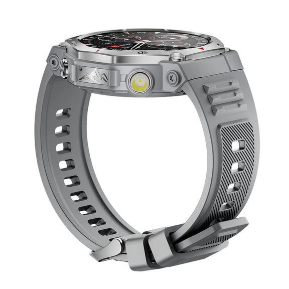 KT85 1.43 inch Screen 5ATM Outdoor Sports Smart Watch with Strong Flashlight(Grey)