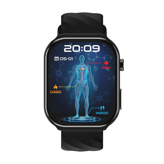 U13 2.2 inch IPS Curved Screen Smart Watch Supports BT Call(Black)