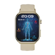 U13 2.2 inch IPS Curved Screen Smart Watch Supports BT Call(Gold)