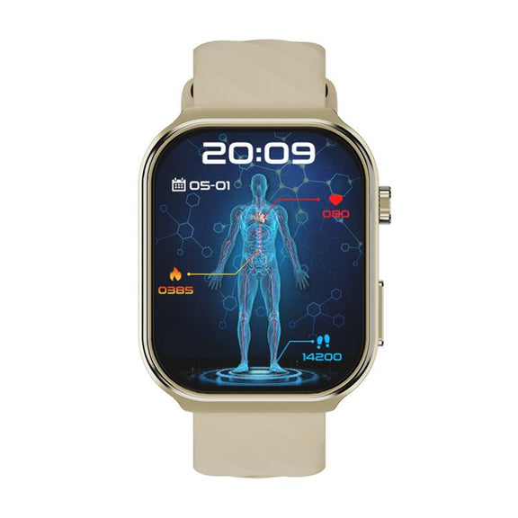 U13 2.2 inch IPS Curved Screen Smart Watch Supports BT Call(Gold)
