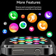 U13 2.2 inch IPS Curved Screen Smart Watch Supports BT Call(Black)