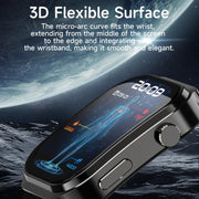 U13 2.2 inch IPS Curved Screen Smart Watch Supports BT Call(Gold)