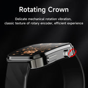 U13 2.2 inch IPS Curved Screen Smart Watch Supports BT Call(Black)