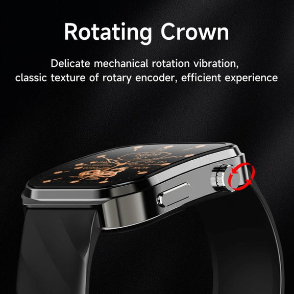 U13 2.2 inch IPS Curved Screen Smart Watch Supports BT Call(Black)