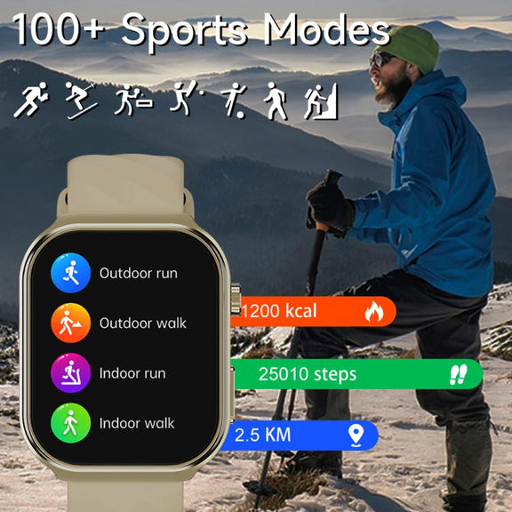 U13 2.2 inch IPS Curved Screen Smart Watch Supports BT Call(Gold)