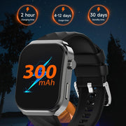U13 2.2 inch IPS Curved Screen Smart Watch Supports BT Call(Black)