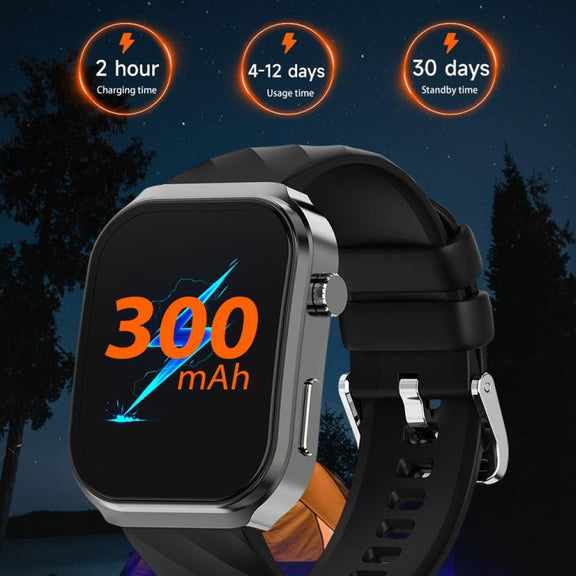 U13 2.2 inch IPS Curved Screen Smart Watch Supports BT Call(Black)