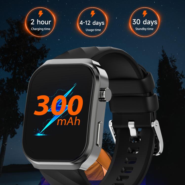 U13 2.2 inch IPS Curved Screen Smart Watch Supports BT Call(Black)
