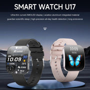 U17 1.85 inch Ultra-thin Curved Screen IP68 Sports Smart Watch(Black)