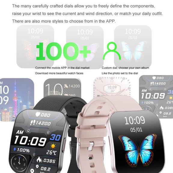 U17 1.85 inch Ultra-thin Curved Screen IP68 Sports Smart Watch(Black)